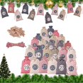 thumbnail image 3 of Venta al por mayor, juego de bolsas con calendario de adviento de Navidad, bolsas de adviento de Navidad 2025, bolsas de dulces para decoración de Año Nuevo para fiestas de bodas de Navidad, 3 of 5