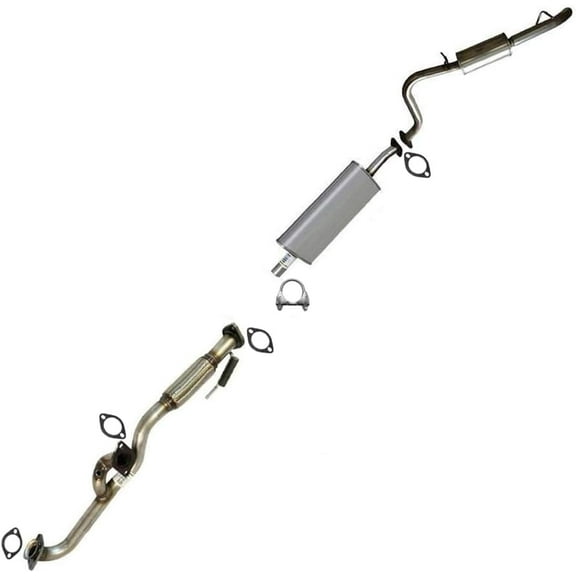 Y-pipe muffler resonator exhaust system kit fits: 2001-2004 escape tribute 3.0l