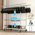 thumbnail image 6 of HOKEEPER 680 lbs Heavy Duty Clothing Garment Rack with Shelves Commercial Grade Clothing Racks on Wheels Rolling Double Clothes Rack Portable Collapsible Adjustable, Chrome Finish, 6 of 8