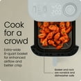 thumbnail image 4 of Chefman 8 Qt. Crispinator Air Fryer w/ Powerful DC Motor & 450°F Max Temp, Concrete, 4 of 10