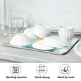 thumbnail image 7 of Dish Drying Mat Microfiber Kitchen Pad Large Counter Absorbent Dish Mats Drainer Rack 16"x18" Fox and Whale Carrying Books, 7 of 7