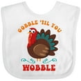 thumbnail image 3 of Inktastic Gobble Wobble Turkey Boys or Girls Baby Bib, 3 of 4