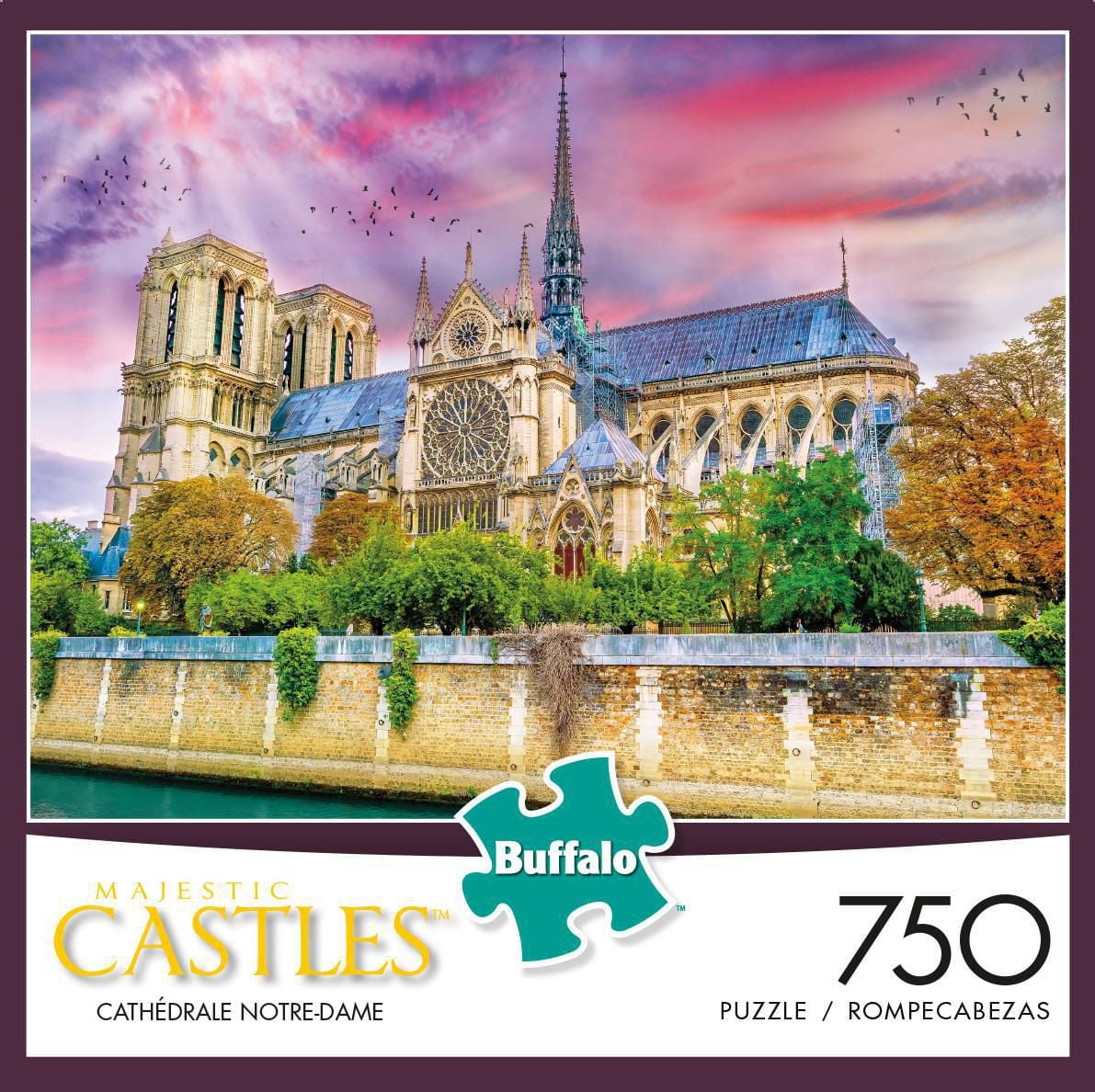 Buffalo Games - Majestic Castles - Cathedral Notre-Dame - 750 Piece Jigsaw Puzzle