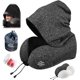 thumbnail image 1 of Almohada de viaje con capucha extra grande almohada de viaje con espuma viscoelástica almohada de viaje para avión oficina coche, 1 of 8