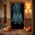 thumbnail image 4 of Halloween Ghost Door Cover, Photo Booth Backdrop Door Curtain, Reusable Halloween Wall Hanging Decoration, Festive Ghost Door Decor for Halloween Party Home Decor, 35 X 72 in, B, 4 of 6