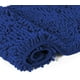 thumbnail image 4 of Badmatta-Extra-mjuk plysch Badkar Dusch Badrumsmatta, 1'' Chenille mikrofibermaterial, Superabsorberande Shaggy Badkarsmatta (40 x 60 cm, Blå), 4 of 5