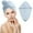 Blue, variant on TUOBARR Double Coral Fleece Hair Drying Cap Women's Microfiber Absorbent Quick Drying Hat Instant Dry Hair Towel Fast Drying Hair Towel