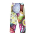 thumbnail image 5 of Xecao Colorful Easter Eggs Women's Straight Lounge Pajama Pants: The Epitome of Relaxed Sleepwear, 5 of 9
