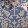 thumbnail image 4 of SAFAVIEH Courtyard Yvette Floral Indoor/Outdoor Area Rug, Blue/Natural, 5'3" x 5'3" Round, 4 of 8