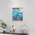 thumbnail image 2 of Nautical Anchor Wall Art Beach Ocean Theme Wall Decor Rustic Jesus Anchor Bible Quotes Pictures Canvas Prints Motivational Framed Modern Artwork for Home Living Room Bedroom Bathroom 12"x16", 2 of 6