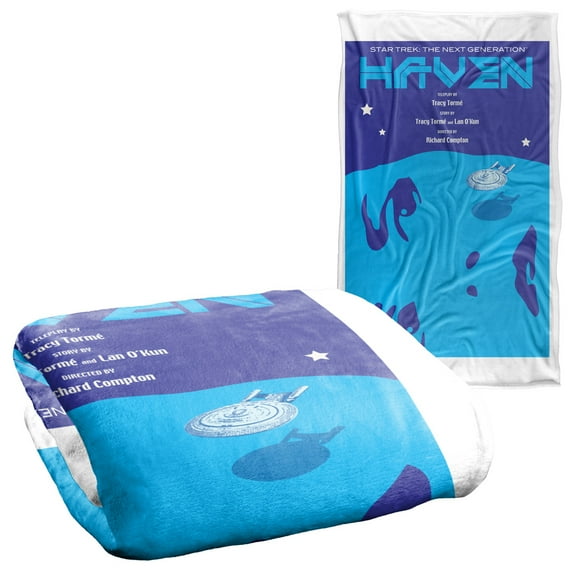 Star Trek The Next Generation Season 1 Episode 11 Silky Touch Super Soft Throw Blanket 36" x 58"