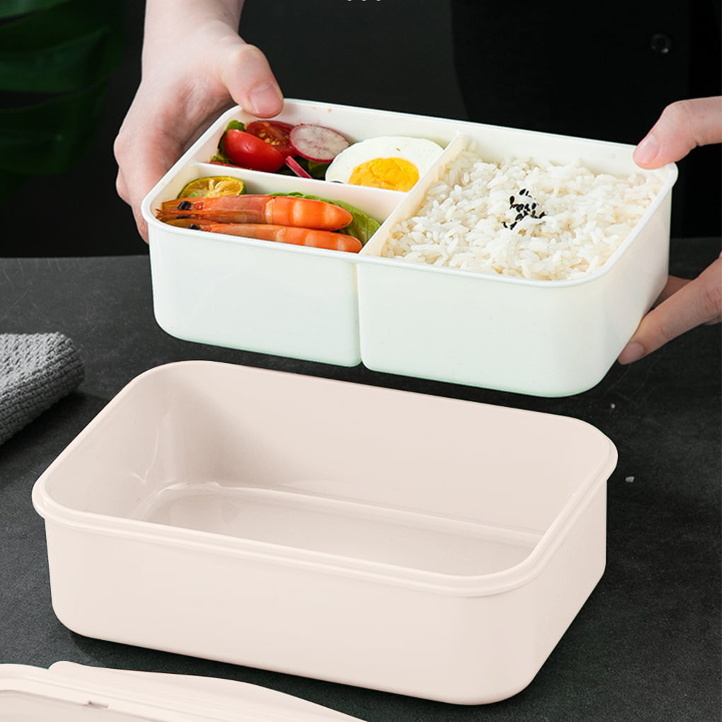 Bugucat Bento Box 45OZ, Leak-Proof Lunch Box with 6 Compartments Cutlery,  Lunch Containers for Adult Food Storage Container with Leak-proof Silicone