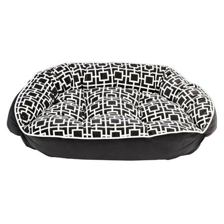 Bowsers Buttercup Bed - Bowsers Diamond Series Microvelvet Crescent Dog Bed