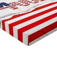 thumbnail image 2 of Ambesonne 4th of July Fitted Sheet, Patriotic Pattern, Full Size, Multicolor, 2 of 3