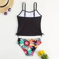 thumbnail image 5 of Girls Swimsuits Two Piece Cute Animal Floral Print Tankini Bikini Top Bottom Kids Swimwear, 5 of 8