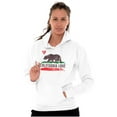 thumbnail image 3 of California CA Flag Watercolor Sketch Unisex Plus Fleece Graphic Hoodie Brisco Brands 5X, 3 of 5