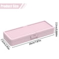 thumbnail image 3 of Hard Pencil Case,Snap Closure Hard Shell Stationery Organizer,0.86x7.8x2.9 Inch Plastic Pencil Storage Box,Large Capacity Multipurpose Utility Container,Portable Desktop Boxes for Office Supplies, 3 of 4