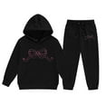 thumbnail image 4 of Jamsmile Toddler Girls Outfits Sets Long Sleeve Hoodies Tops + Pants Kids Child Outfits Sweat Suit, 4 of 4