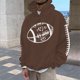 thumbnail image 1 of MHFRRA Sudadera con Capucha para Hombre, con Estampado de Fútbol, Informal, Holgada, Cómoda, de Manga Larga, Suave, para Uso Diario En Otoño E Invierno Marrón, 1 of 3