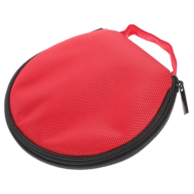 KAKOWELY Petit Étui Rond pour CD, Sac de Rangement pour CD, Support de Disque DVD, Capacité 20, 6.3x"X5.91"X0.79 Pouces