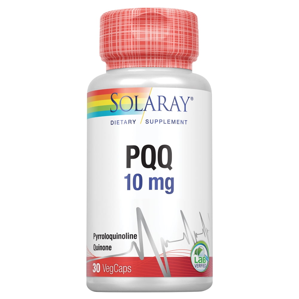 Solaray PQQ 10 mg | Pyrroloquinoline Quinone Supplement | Cellular, Heart & Cognitive Function Support | 30 CT