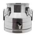 thumbnail image 3 of Stainless Steel Milk Can with Faucet 3 Gallon Milk Canister Transport Storage Canister Can Milk Bucket Heavy Duty Wine Pail Liquid Storage Silicone Seal, 3 of 12