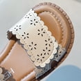 thumbnail image 7 of Eltusu Girls Sandals, Soft Sole Open Toe Breathable No Slip Summer Shoes White Size 2 T, 7 of 7