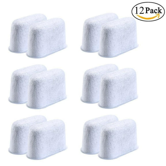 12-Pack Replacement Charcoal Water Filters for Coffee Machines Cuisinart Coffee Maker Water Filter