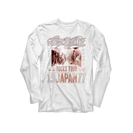 - Aerosmith American Rock Band Rocks Japan 1977 Adult Long Sleeve T-Shirt Tee