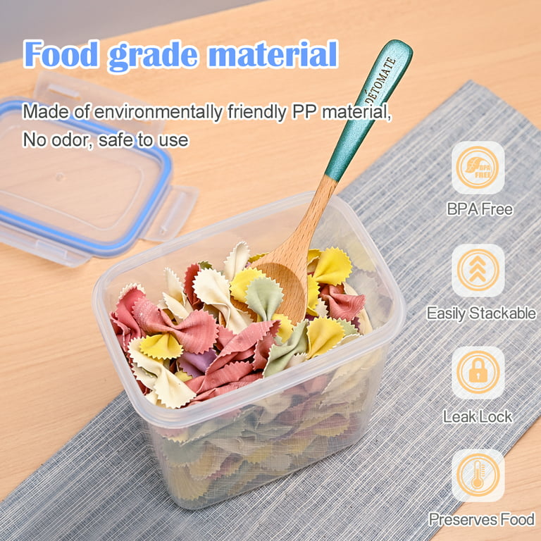 12pcs Food Storage Containers Set With Lids, Sealed Plastic Containers For  Kitchen & Pantry Organization, , For Grains, Flour, Sugar, Baking Supplies,  Free Labels And Marker Pen