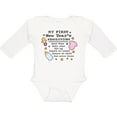 thumbnail image 3 of Inktastic My First New Years Resolutions with Baby Clip Art and Stars Girls Long Sleeve Baby Bodysuit, 3 of 5