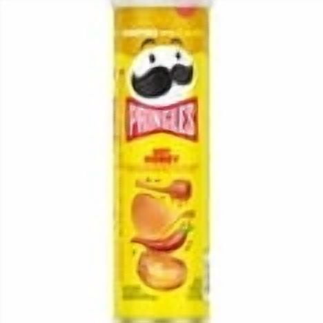 Pringles Hot Honey Potato Crisps Chips, Lunch Snacks, 5.5 oz Canister