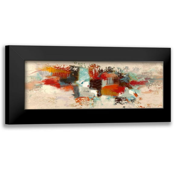 Lucas 14x7 Black Modern Framed Museum Art Print Titled - Primavera