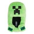 thumbnail image 2 of Minecraft Kids 3D Plush House Slippers, Closed Toe Green, 2/3, 2 of 3