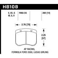 thumbnail image 2 of Hawk Performance HB180B.560 Brake Pads - HPS 5.0 Compound - Rear - Set of 4 Fits select: 2003,2004 INFINITI G35, 2 of 3
