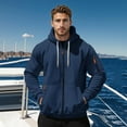 thumbnail image 5 of Essentials Zip Up Hoodies for Men 2025 Fall Winter Long Sleeve Plain Hooded Sweatshirt with Pockets Jacket Hoody, 5 of 8