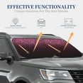 thumbnail image 4 of Daiia Pink Glitter Sparkles A 2PCS Car Windshield Sun Shade, Foldable Sun Shield for Car Front Window, Auto Sun Blocker Visor Protector Universal for Truck SUV Pickup-Medium, 4 of 7