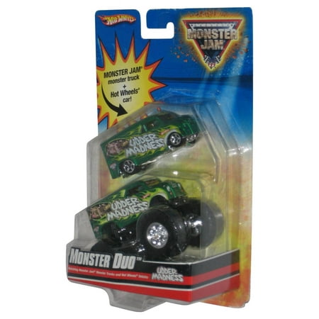 Hot Wheels Monster Jam (2009) Duo Udder Madness Toy Truck w/ Toy Car