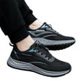thumbnail image 3 of SZXZYGS Men's Sneakers Size 13 Wide Couple Men's Spring and Summer New Non Walking Fashion Light Shoes Middle Aged and Elderly Shoes, 3 of 5