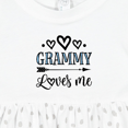 thumbnail image 4 of Inktastic My Grammy Loves Me Grandchild Girls Baby Dress, 4 of 5