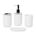 thumbnail image 4 of Juego de accesorios de baño Decoración de baño para tocador Encimera Baño blanco, 4 of 9