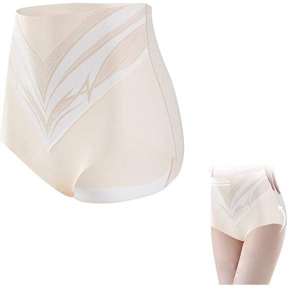 GXF-Liquid Double Layer Compression Belly Compression Pants Women's High Waist Non Silk Crotch Bactericidal Women's Lightweight Pants Ladies Light Shaping Pants