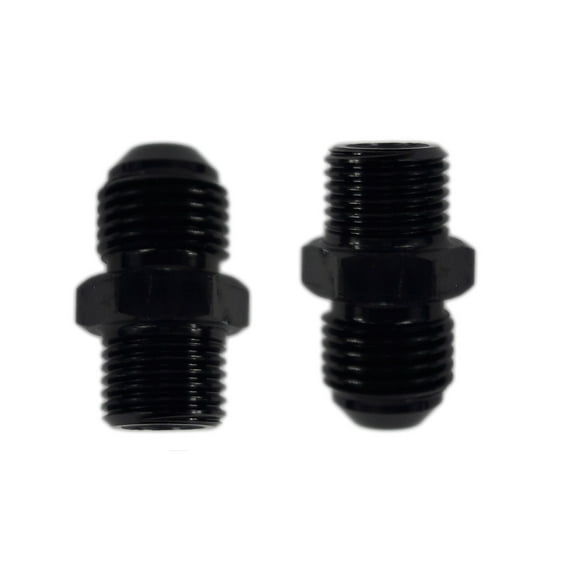 Two (2) Black Aluminum -AN10 Male Weld Bung