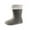 Gray, variant on HAOTAGS Womens Rain Boots, Rainy Day Wear Waterproof Casual Boots Black 7.5