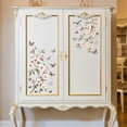 thumbnail image 6 of Rub on Transfer Decal Sticker for Furniture Craft Decor 6"x12" Peach Blossoms and Butterflies 3Pcs Waterproof UV DTF Transfer for Drawer Dresser Glass Porcelain Wood Plastic Window, 6 of 8