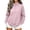 Pink, variant on Horkkom Quarter Zip Pullover Women Solid Color Casual Mock Neck Sweatshirt Comfort Fall Sweatshirt with Pockets XL