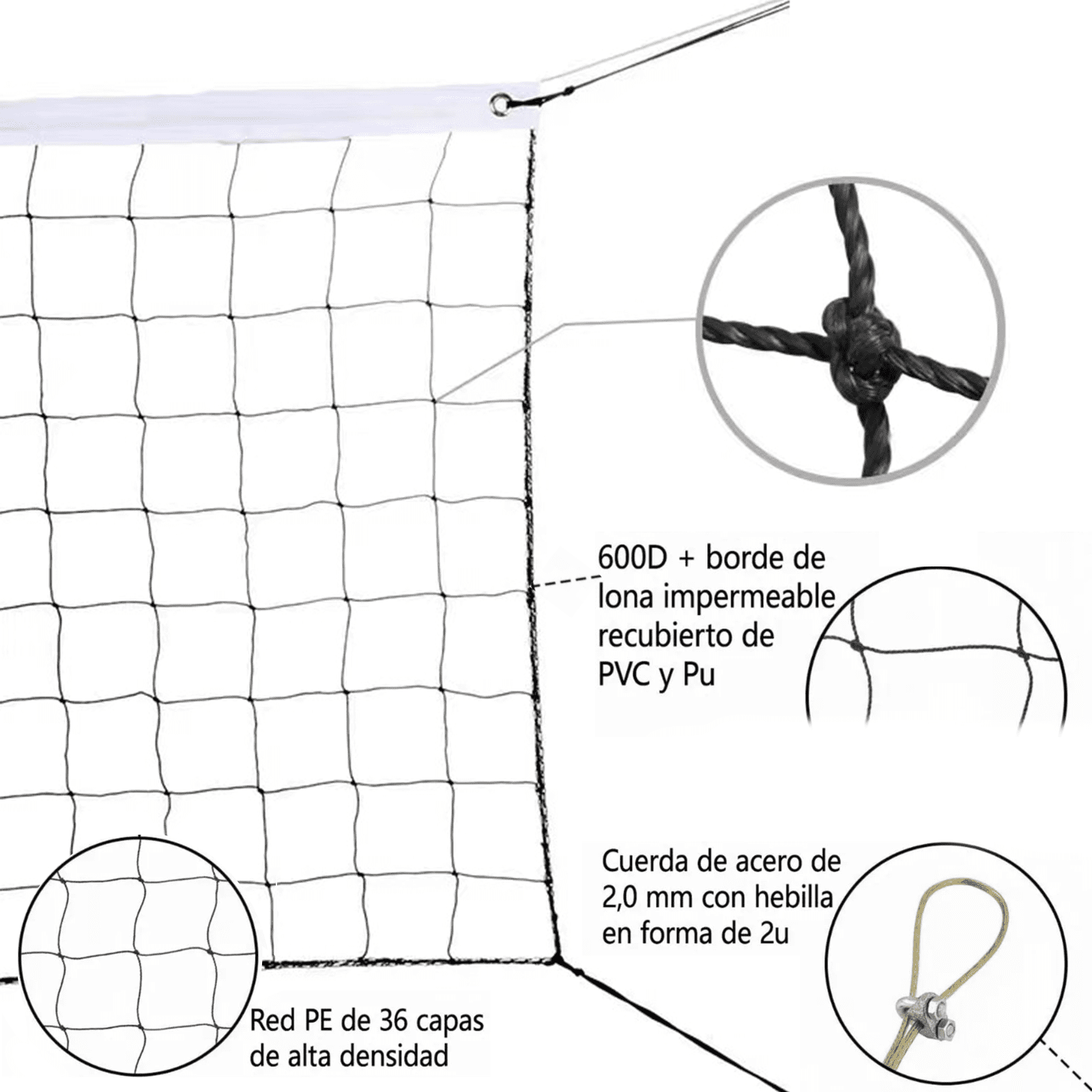 iFCOW Volleyball Net Outdoor,Heavy Duty Beach Volleyball Net for Backyard, 32 FT x 3 FT Portable Volleyball Net for Pool Schoolyard Indoor