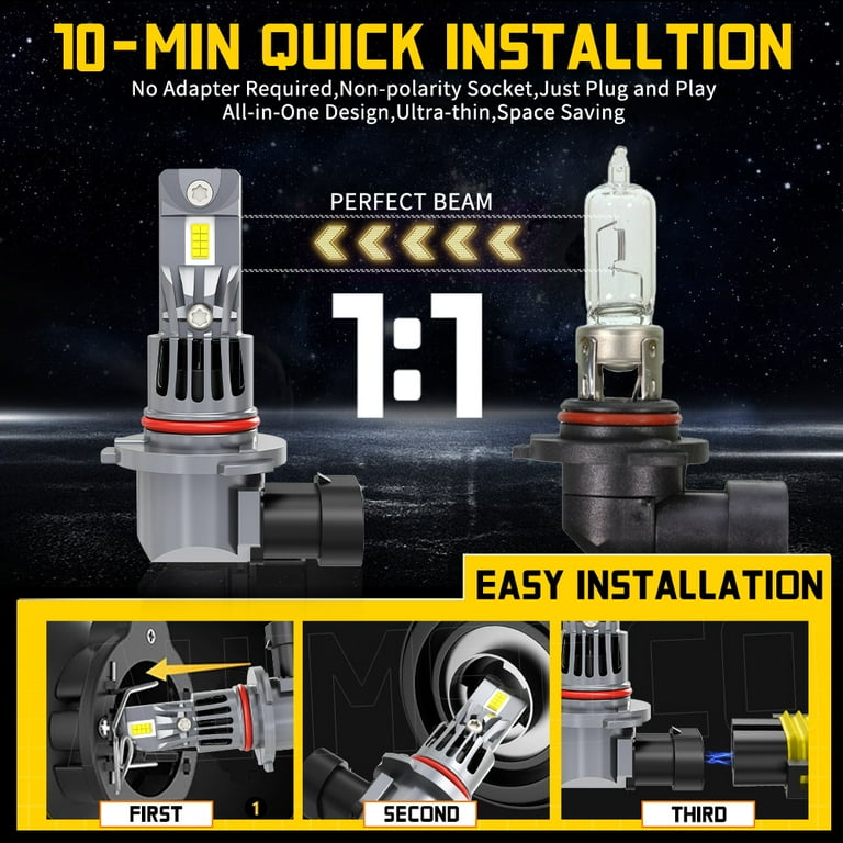 For Nissan 300ZX 1990-1993 1994 1995 1996 Hi-Lo Bulbs Fog Lights