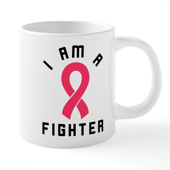 CafePress - I Am A Fighter - 20 Oz White Ceramic Mega Mug