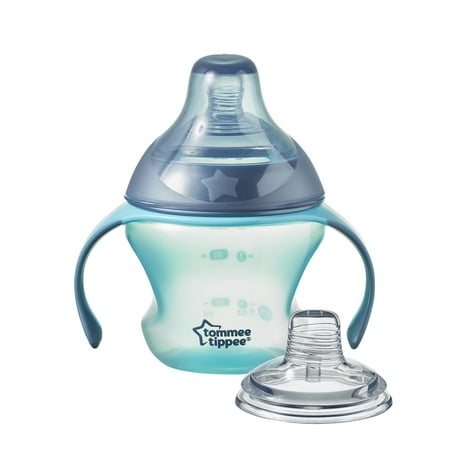 Tommee Tippee First Sips Soft Transition Cup, 4+ months – 5 ounces, 1 Count (Colors May (Best Transition Cup From Bottle To Sippy Cup)